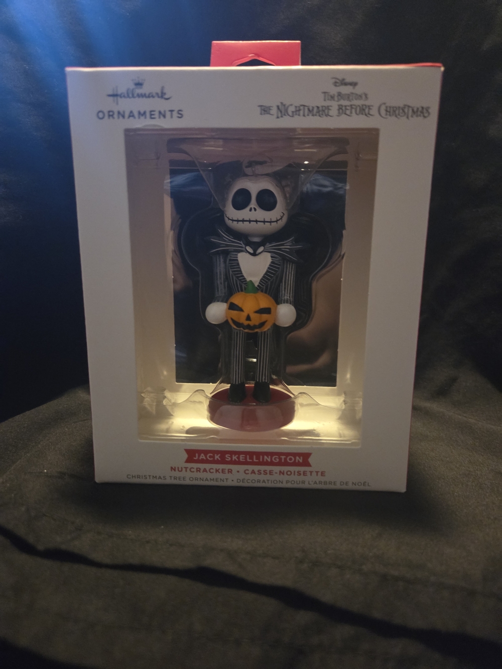 Hallmark Jack Skellington Nutcracker Ornament - Black White Orange